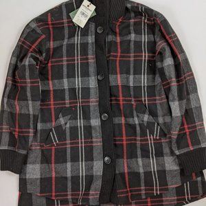 New woolrich Brunswick Wool plaid Cape coat L